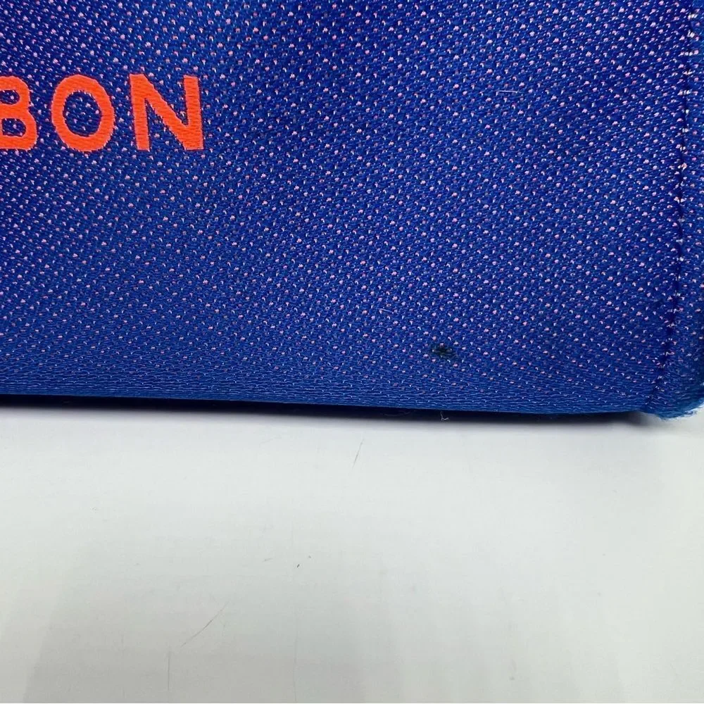 Chanel SS21 Electric Blue Neon Orange Medium Deauville Tote Bag